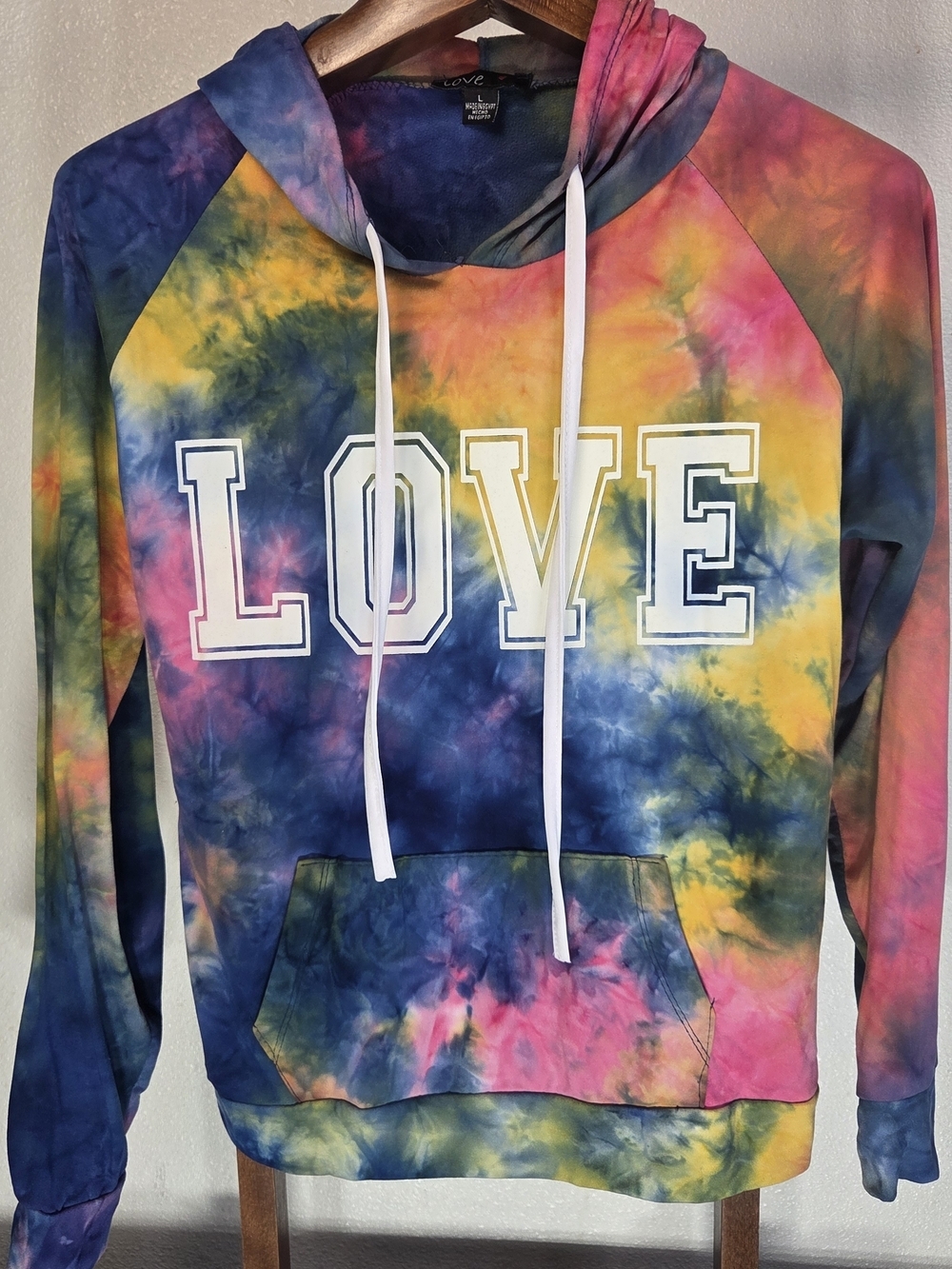 Tie-Dye "LOVE" Pullover Hoodie Sweat Pant Set